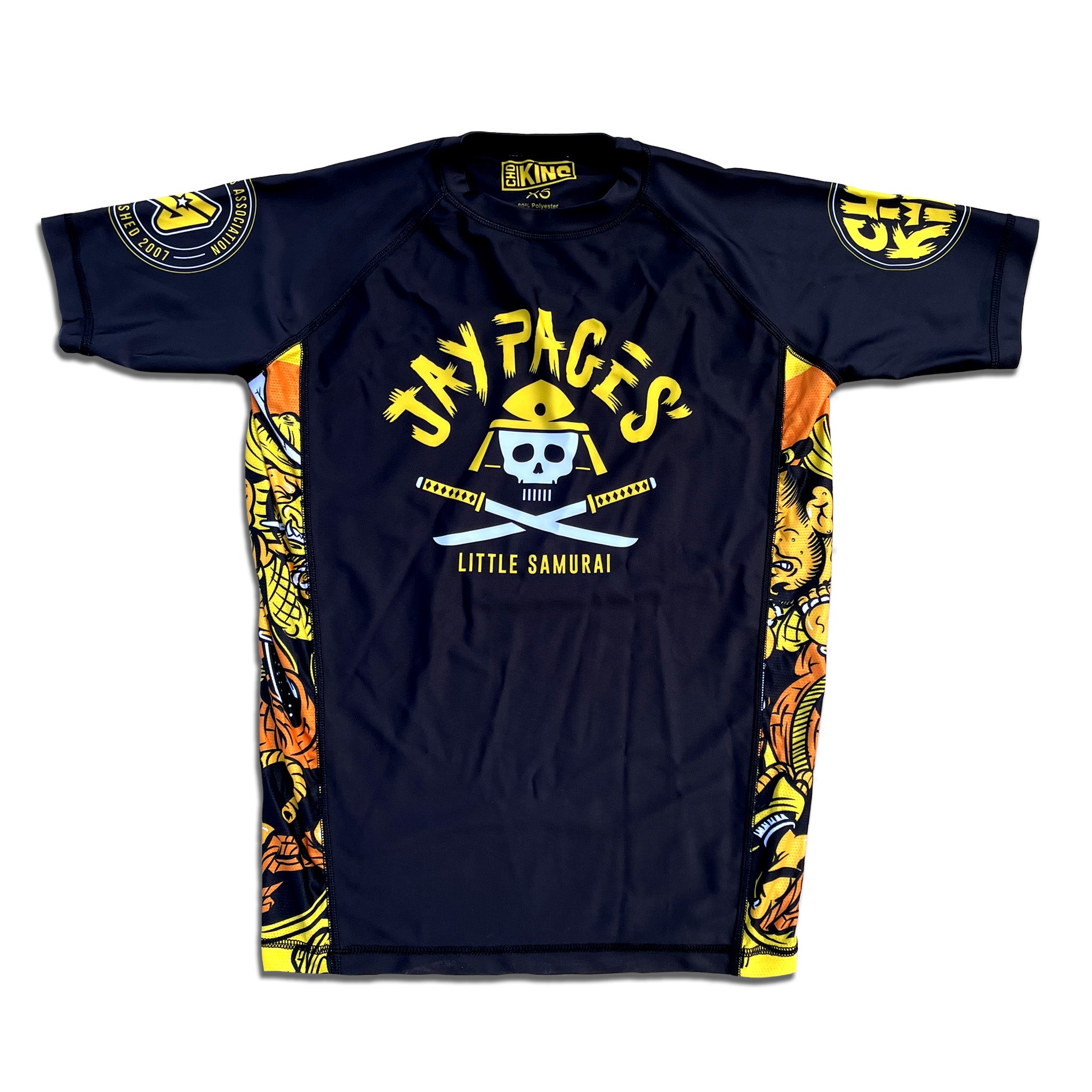 Choking X Jay Pages' Little Samurai Rash Guard 26'